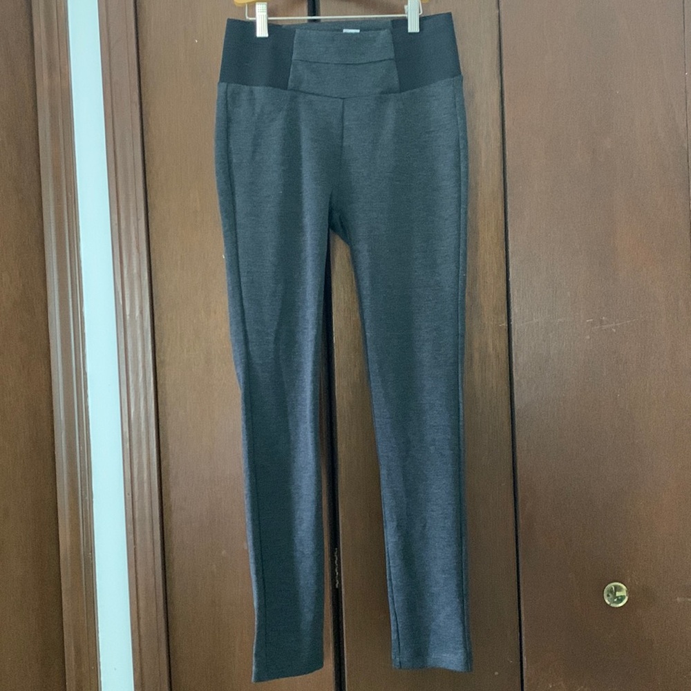 Gray skinny cut slacks pants
